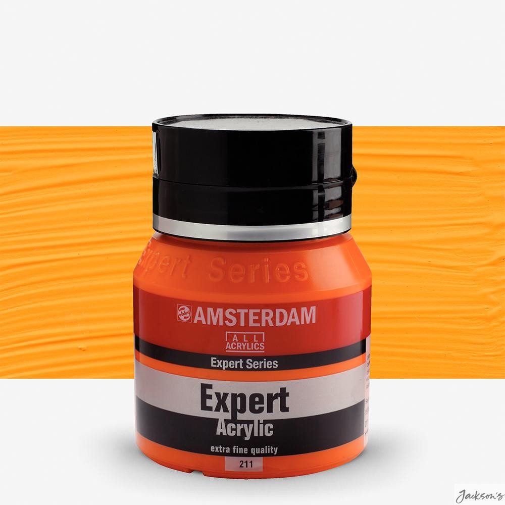 Royal Talens Amsterdam Expert Acrylic Paint 400ml Cadmium Orange Heavy Body