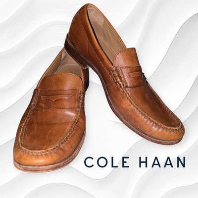 Cole Haan Men's Pinch Handsewn Penny Loafers C27854 British Tan Scotch 9.5