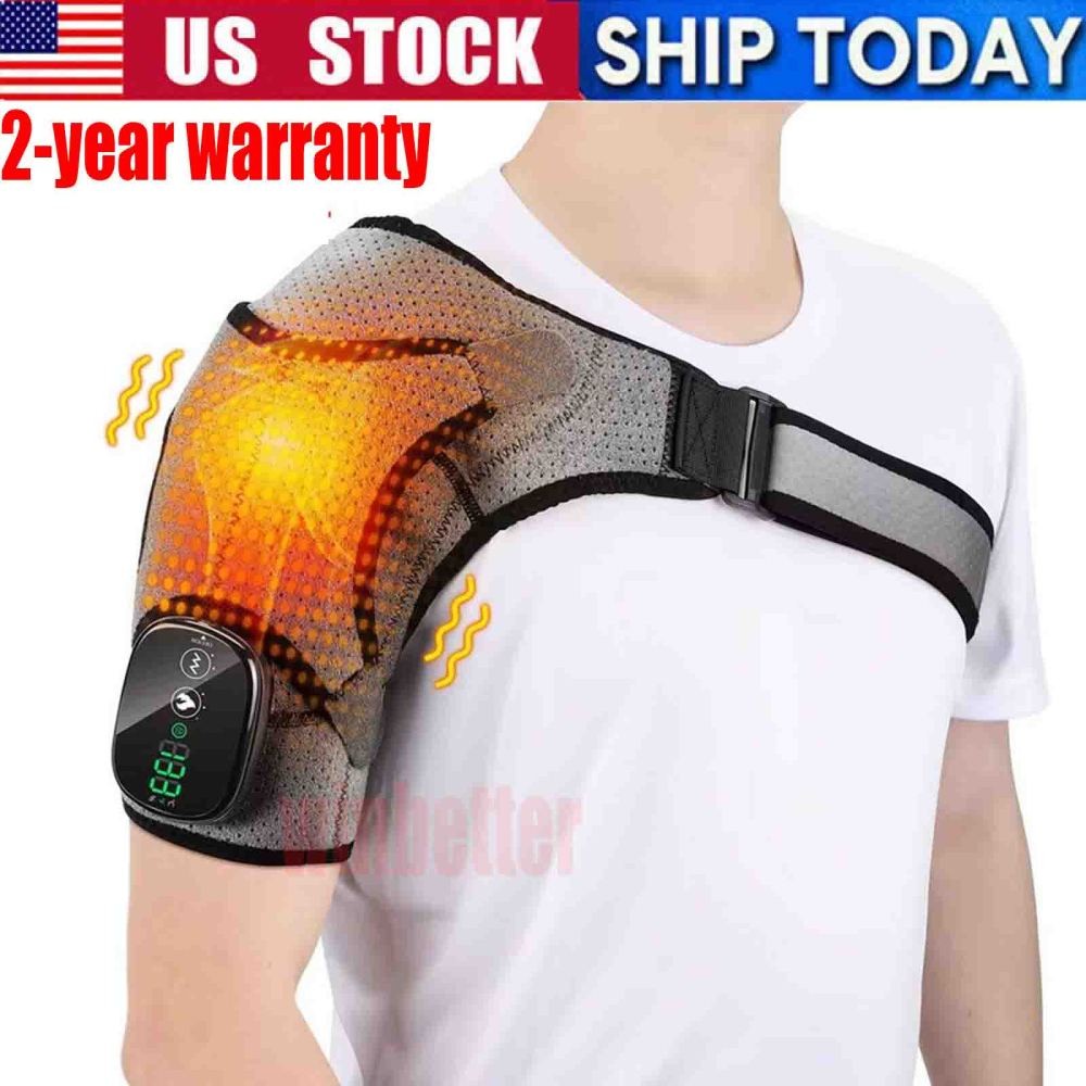 vibrating underwear movie Vibration Massage Heated Shoulder Braces fit Left Right Shoulder Pain Relief