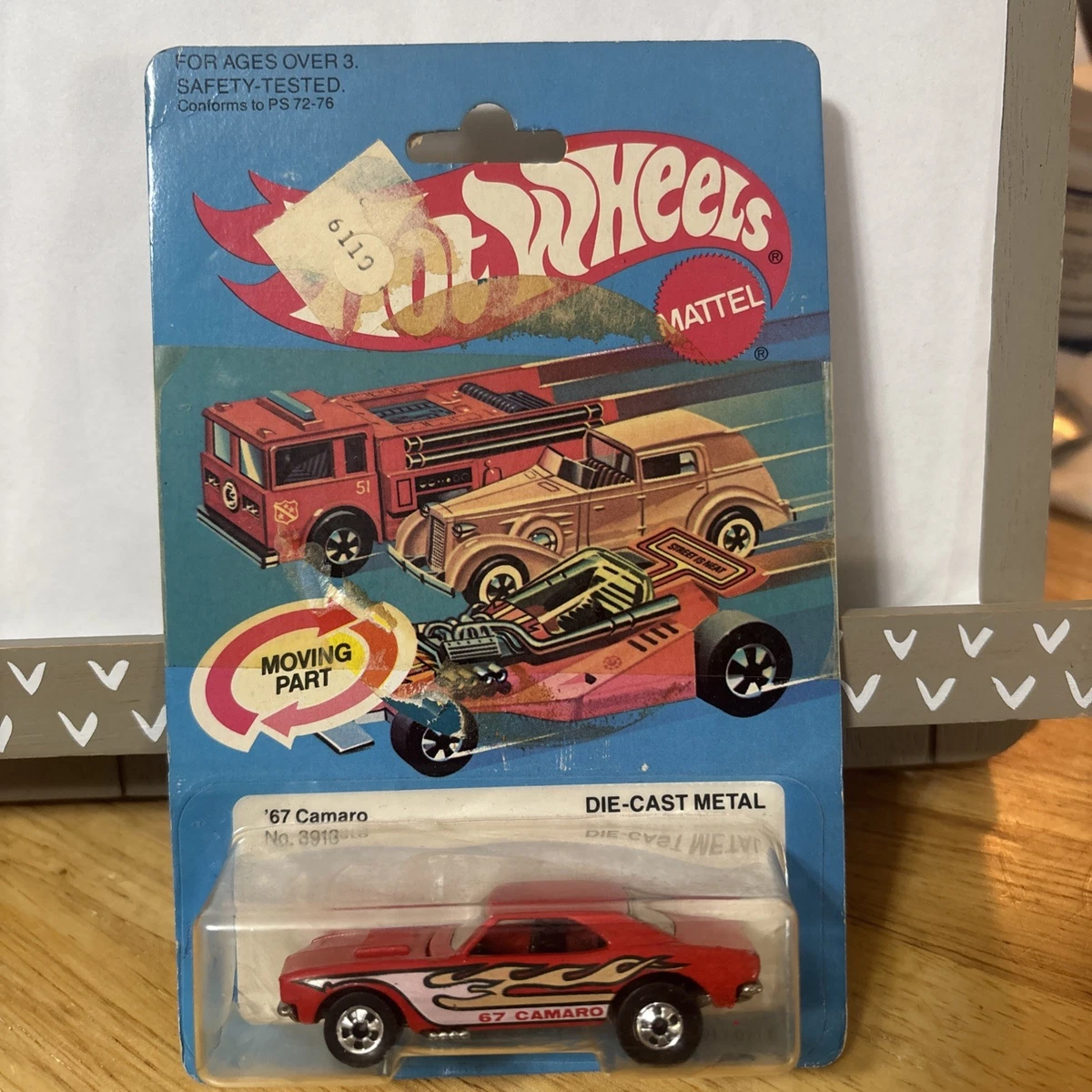 Hotwheels 67 Camaro 1982 In Vintage Manufacture Diecast Cars