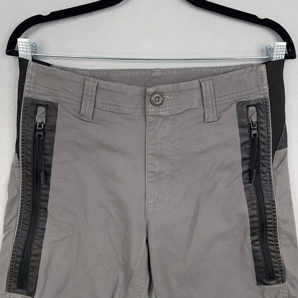 Shorts Armani Exchange Masculino 28 Tech Casual Zíper Bolso Elástico AX Designer Mínimo - Imagem 2 de 4