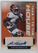 2021 Leaf Valiant Take it to the House Orange /50 Stevie Scott III Auto 11ur