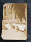 WW2 BRITISH MILITARY NURSES, 1941, GROUP PHOTO. ORIGINAL WW2 PHOTO  7.5 x 6.5cm