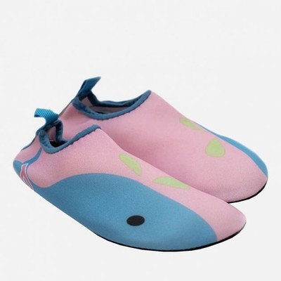Katliu Mädchen Badeschuhe Socken Scwimmschuhe Aquaschue,Rosa/Blau,EUR 24/25 