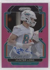 2021 Panini Prizm Rookie Pink Prizm Auto Hunter Long #414 Auto 6ks