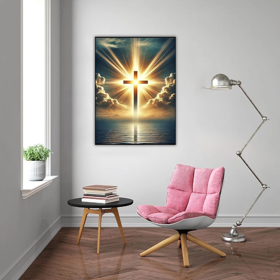 Kits de pintura de diamantes 5D para adultos principiantes, kit de arte de diamantes cruzados, bricolaje completo Foto 4 de 4