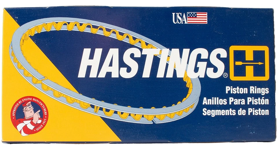 Hastings Piston Ring Set Fits 1988-95 Buick Regal 1987-95 Chevrolet Beretta 4456 — 第 4/4 张图片
