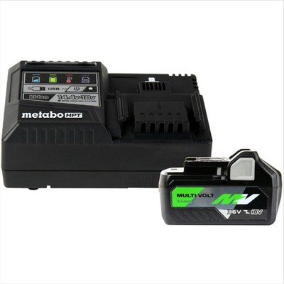 Metabo HPT UC18YSL3QCYM 36V/18V MultiVolt 4 Ah/8 Ah Battery and Charger Kit New