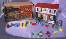 Ohio Art Midget Manor With Original Box And Furniture