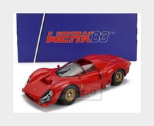 1:18 WERK83 Ferrari 330 P3 4.0L V12 Spider Plain Body Version 1966 Red W18021002