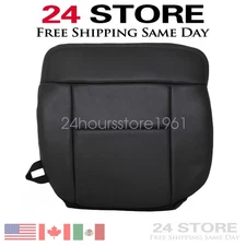 For 2006 2007 Ford F150 Lariat XLT XL PASSENGER Bottom Leather Seat Cover Black