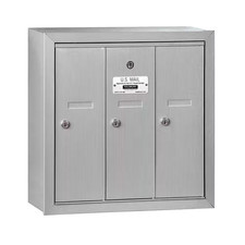Aluminum Surface-Mounted USPS Access Vertical Mailbox with 3 Door
