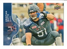 2017 UD CFL Kristian Matte #52 Montreal Alouettes Concordia