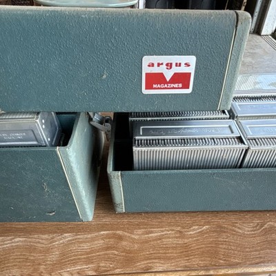 21 Argus Slide Trays Magazines 36 Capacity w/ Slide clips and storage box
