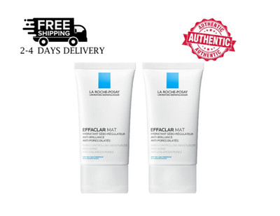2 pack La Rooche-Posay Effaclar Mat Daily Moisturizer For Oily Skin 1.35oz Anti