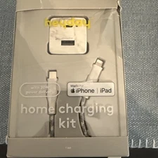 Heyday Home Charging Kit MFI certified Apple USB-c To Lightning 6 Ft White New