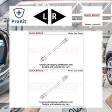 2x ORIGINAL® Quick Brake Bremsleitung Links, Rechts für Opel CORSA C CORSA C