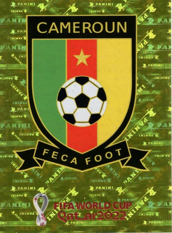 2022 Panini World Cup Stickers #CMR2 Cameroon Team Logo FOIL - SCR