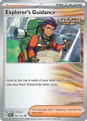 Explorer's Guidance - 107/131 - Uncommon - Reverse Holo - Near Mint