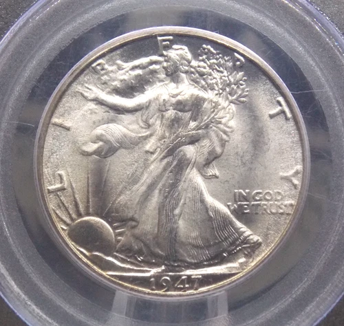 1947 "D" Walking Liberty SILVER Half Dollar 50c PCGS MS66 #764 Gem BU ECC&C, Inc