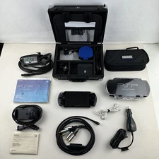 Playstation Portable Black PSP 2001 Bundle Excellent Condition Working