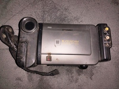Vintage 90s Sharp Viewcam Handheld Camcorder W/Sony Bag 