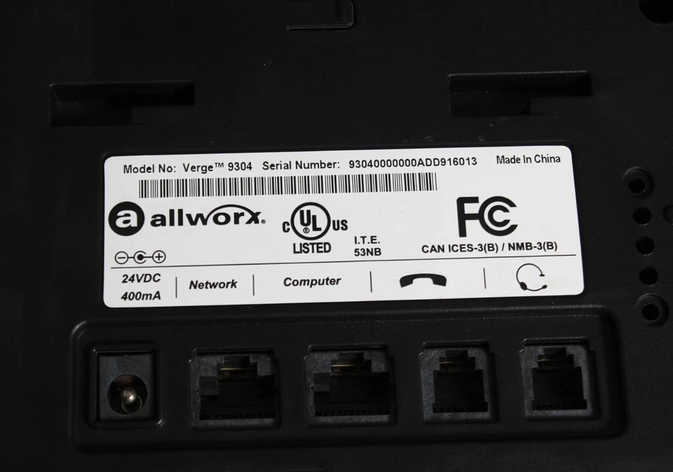 Lote de 10 teléfonos IP de oficina Allworx Verge 9304 con teléfonos y soportes Foto 4 de 4