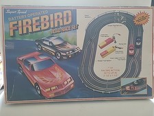 VTG Super Speed Battery Operated Road Race Car Set Firebird Formula No. 9910NF