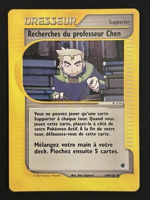 Pokemon Karte Professor Chen Suche 149/165 Wizards Expedition DE - Mint