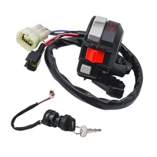 Start Stop Handlebar Headlight Switch with Ignition Key Switch Fit for Yamaha 