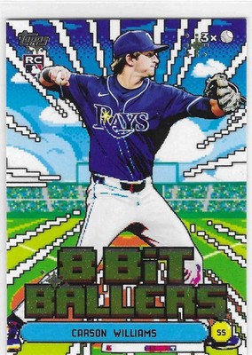 2026 Topps Celebration Carson Williams Tampa Bay Rays RC 8 Bit Ballers