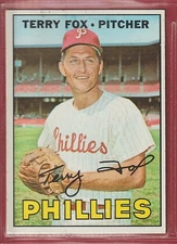 1967 Topps #181 Terry Fox - Philadelphia Phillies - Set Break - 208🔥⚾🔥