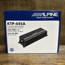 Alpine KTP-445A Power Pack Series Class D 4-Channel Amplifier 45W X 4