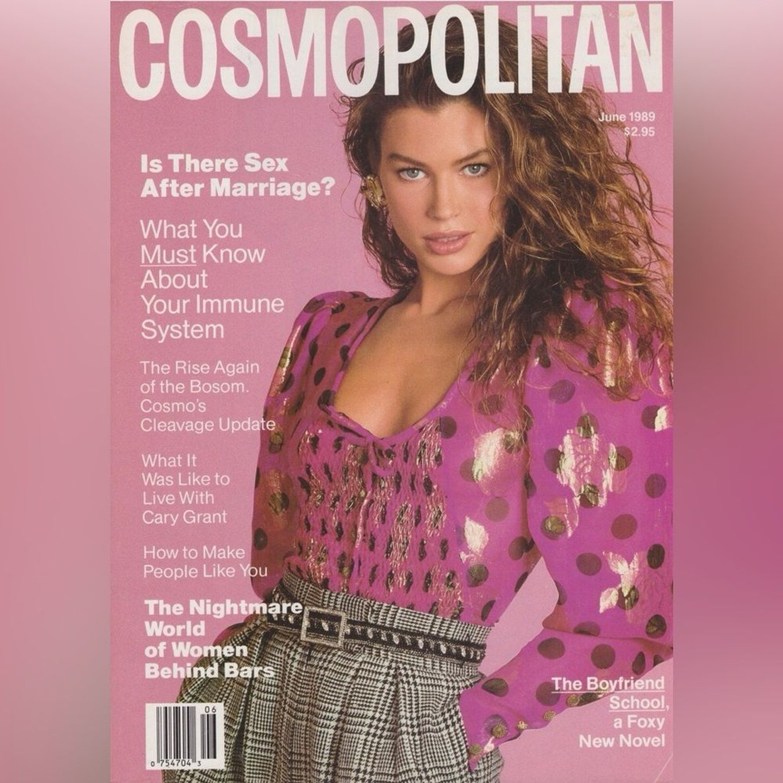 Emanuel Ungaro Couture Vintage Blouse  Carre Otis Cosmopolitan 1989 Cover Photo image 2