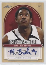 2012 Leaf Best of Basketball Red 4/5 MarShon Brooks #MB1 Auto 0c3