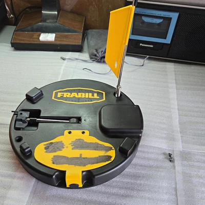 Frabill Ice Fishing Tip-Up w/ Flag Plastic/Metal Black/Yellow - Image 1 of 4