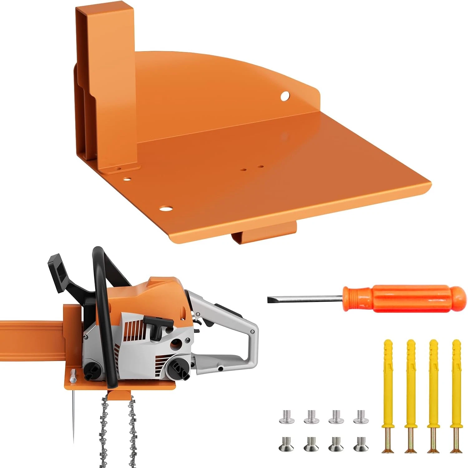 Chainsaw Holder, Chainsaw Wall Mount for Stihl MS250, MS251, MS170, MS171, MS172 - Picture 1 of 12