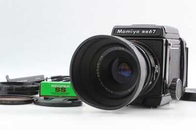 Grid Screen Near Mint: Mamiya RB67 Pro WLF Sekor NB 127mm f3.8 120 Back JAPAN
