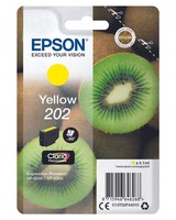 Epson Original 202 Kiwi Druckerpatrone Gelb 300 Seiten 4,1Ml (C13T02F44010)