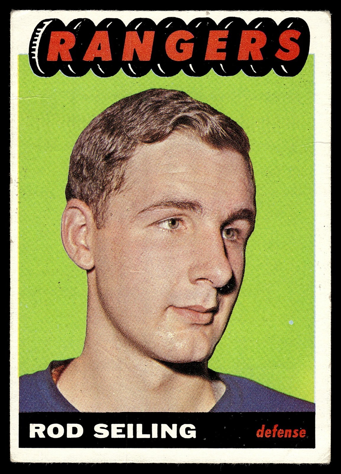 1965-66 Topps Set Break #23 Rod Seiling New York Rangers VG Crease