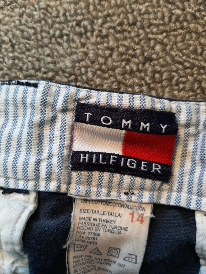 Pantalones Tommy Hilfiger Niños Talla 14 Vintage Azul Foto 4 de 4