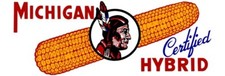 Michigan Certified Hybrid Corn Seed New Metal Sign: Ships Free - 6 x 18"