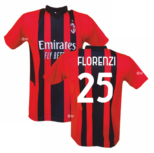 MAGLIA AC MILAN FLORENZI 25 UFFICIALE AUTORIZZATA 2021/2022 CON OLOGRAMMA |  eBay