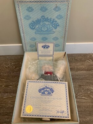 1985 Vintage Timothy David Porzellan Kohl Patch Kinder Puppe #4887 Neuwertig