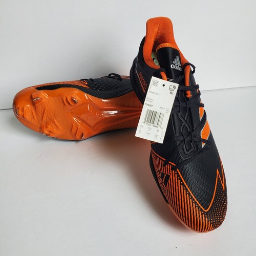 Adidas Adizero Afterburner Men’s Baseball Cleats Sz 13 Metal Black Orange FV9397 - Picture 9 of 10