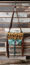 Myra Bag DRIZZLE Crossbody Fringe Southwest Aztec Cowgirl Boho Handbag Purse NEW