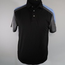 Ben Hogan Polo Shirt Mens Small Performance Golf Black Short Sleeve