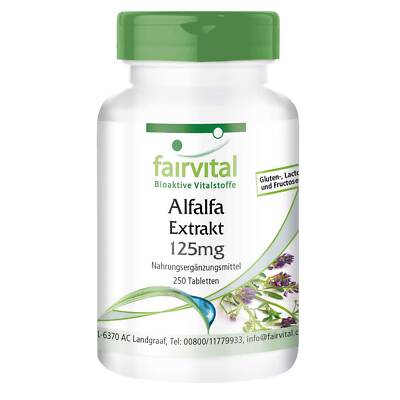 Alfalfa Extrakt - 250 Tabletten 4-fach konzentriert, Medicago sativa | fairvital