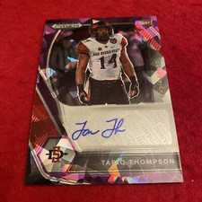 2021 Tariq Thompson Prizm Draft Purple Cracked Ice Auto #DPA-TTH  (#’d 32/99)