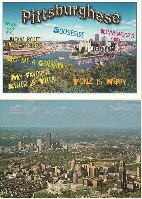 (2) MLB Pittsburgh Pirates NFL Steelers Three Rivers Stadium Postcards Lot #8